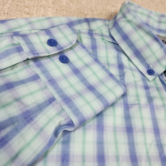 Twillory Shirt Men L-XL Untuckable Check Button Down Performance Fabric Stretch - Picture 3 of 11